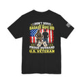 I Didn’t Serve But My Badass Wife Did T-Shirt – Proud Husband of a U.S. Veteran Military Spouse Tee