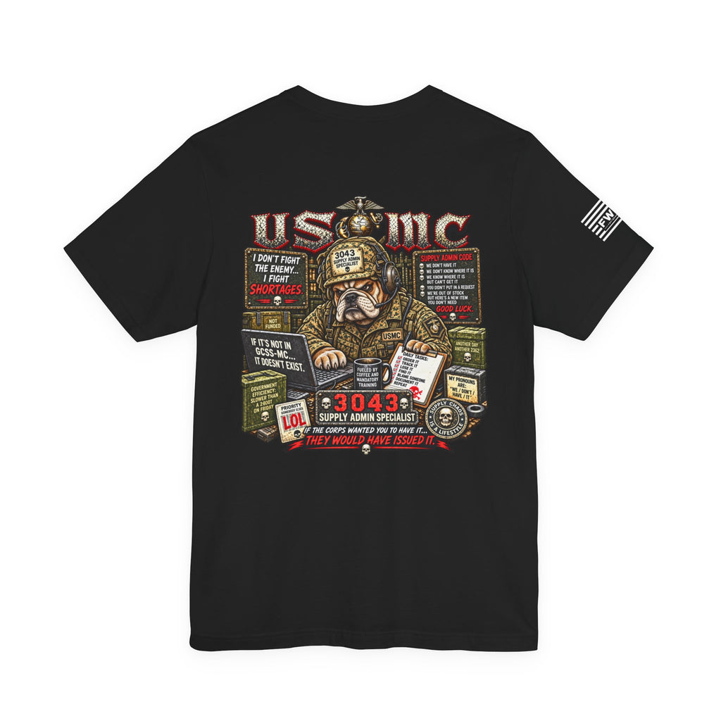 3043 Supply Admin Specialist Shirt, USMC Marine Corps Supply Veteran T-Shirt