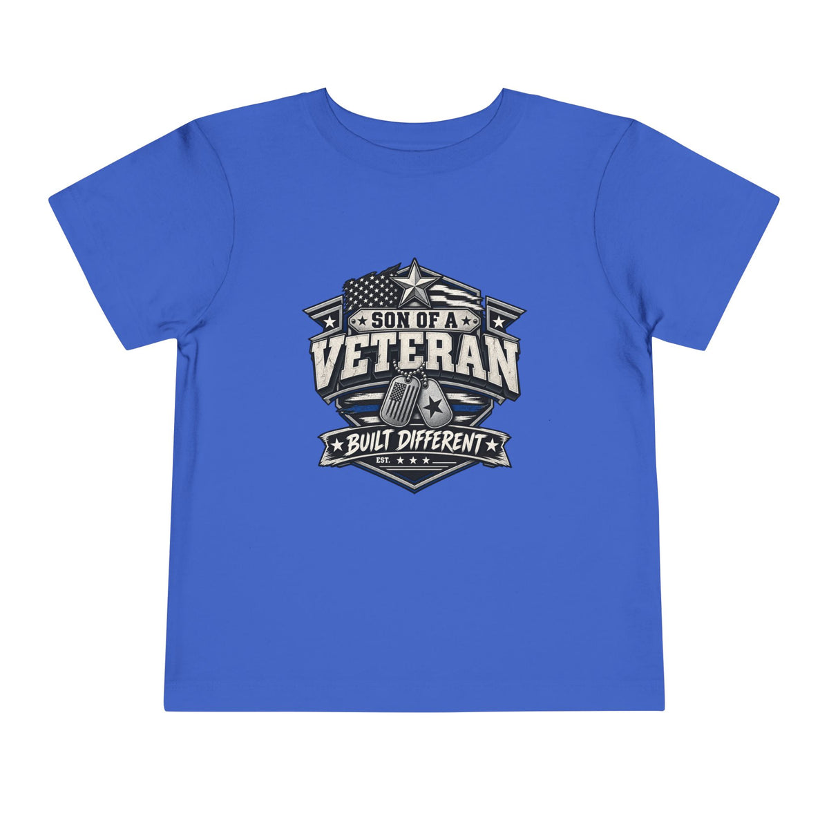 Son of a Veteran. Built Different. Son of a Veteran Shirt for Boys, Proud Military Kid T Shirt, Veteran Dad Son Tee, Military Family Gift, Patriotic Youth Shirt, Veteran Family