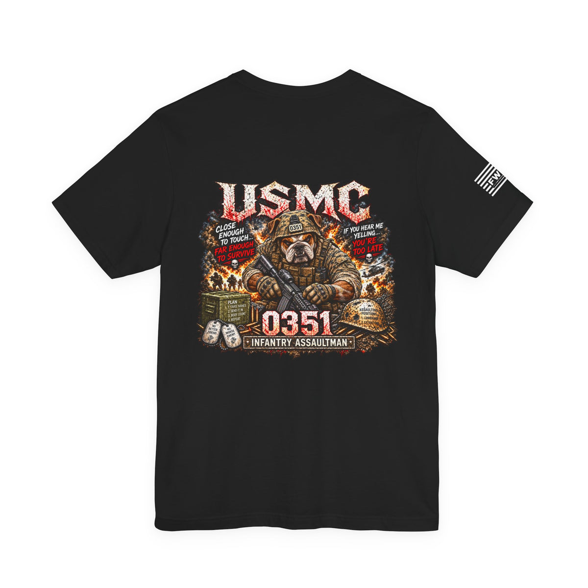 0351 Infantry Assaultman Shirt, USMC Marine Corps Infantry Veteran T-Shirt