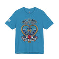My Heart Serves Too Navy Mom Shirt, Proud Military Mother Gift, Sailor Family Tee