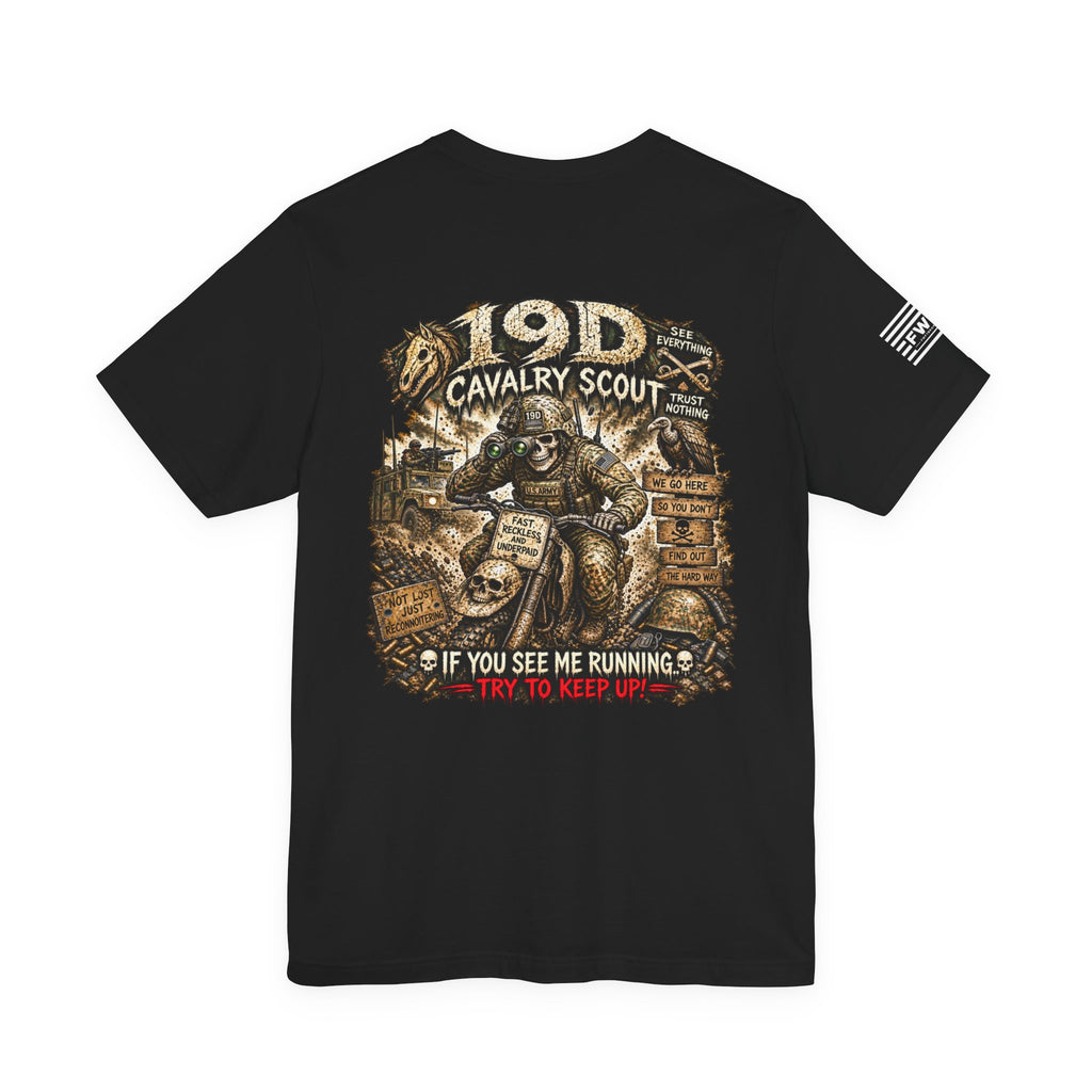 19D (Calvary Scout) - US Army Heavy Metal T-shirt | Army Veteran Shirt