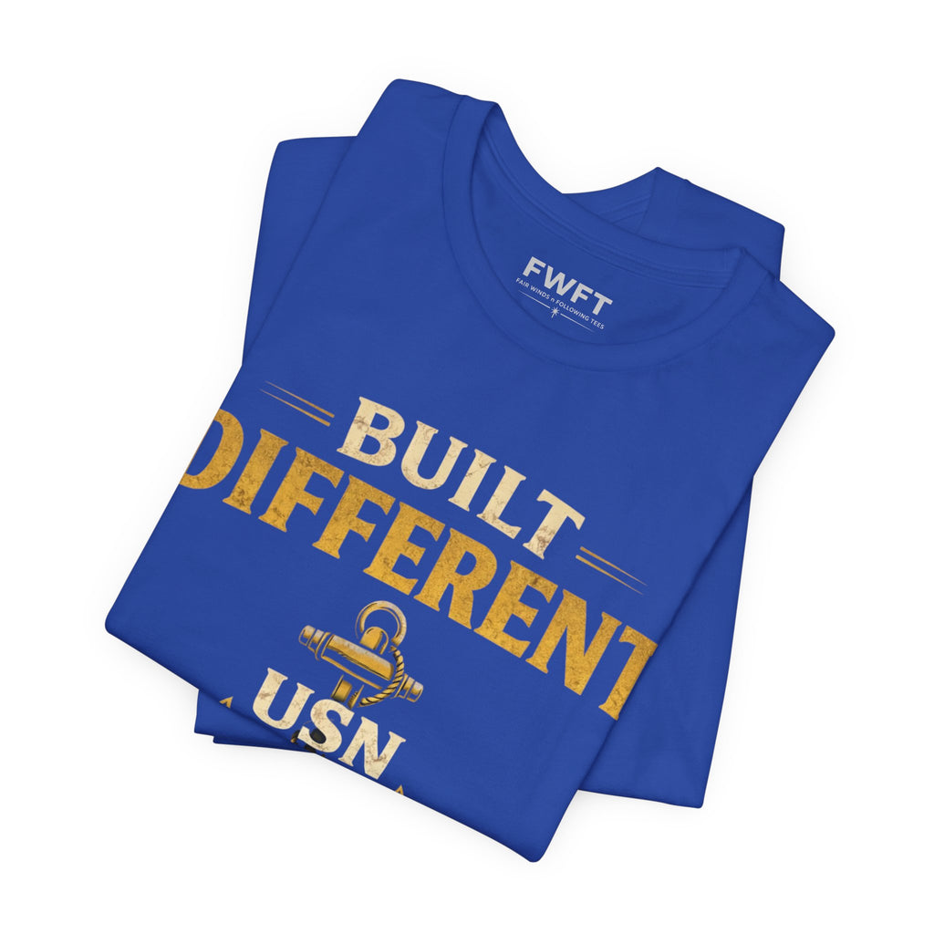 Built Different Navy Shirt | They’re Not Like Us Tee | US Navy Veteran Military Pride T-Shirt