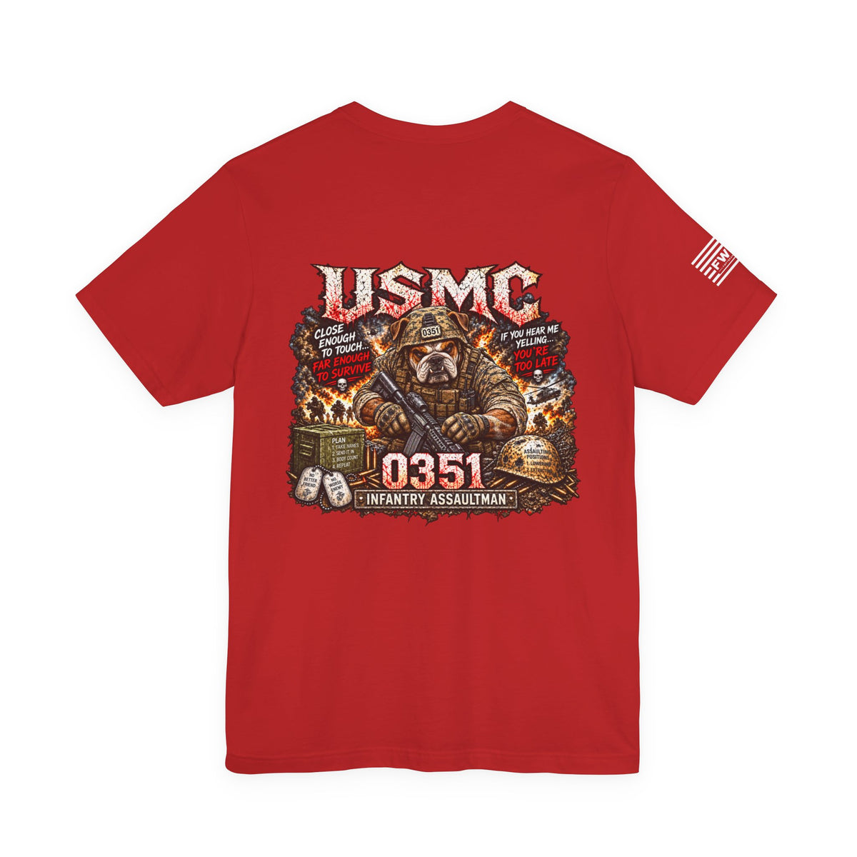 0351 Infantry Assaultman Shirt, USMC Marine Corps Infantry Veteran T-Shirt