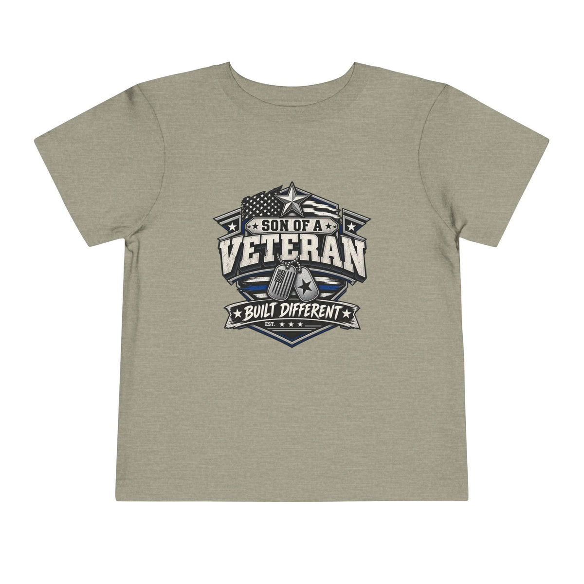 Son of a Veteran. Built Different. Son of a Veteran Shirt for Boys, Proud Military Kid T Shirt, Veteran Dad Son Tee, Military Family Gift, Patriotic Youth Shirt, Veteran Family