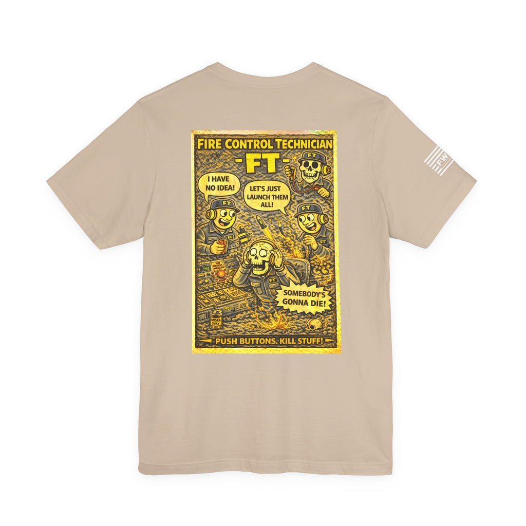 FT (Fire Control Technician) Shirt – 1950s Dark Humor Military Tee – Navy Veteran Graphic T-Shirt – Vintage Style...