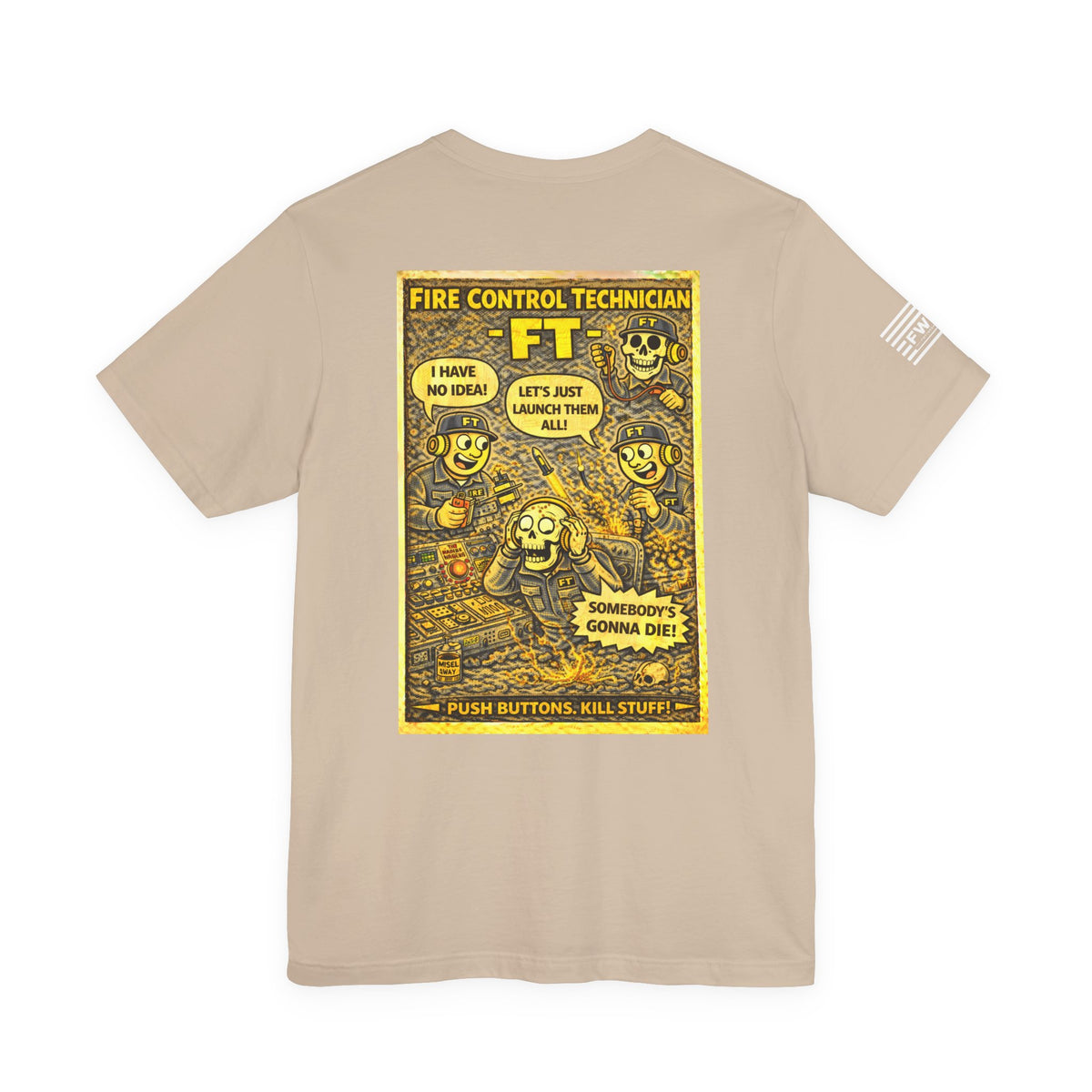 FT (Fire Control Technician) Shirt – 1950s Dark Humor Military Tee – Navy Veteran Graphic T-Shirt – Vintage Style...