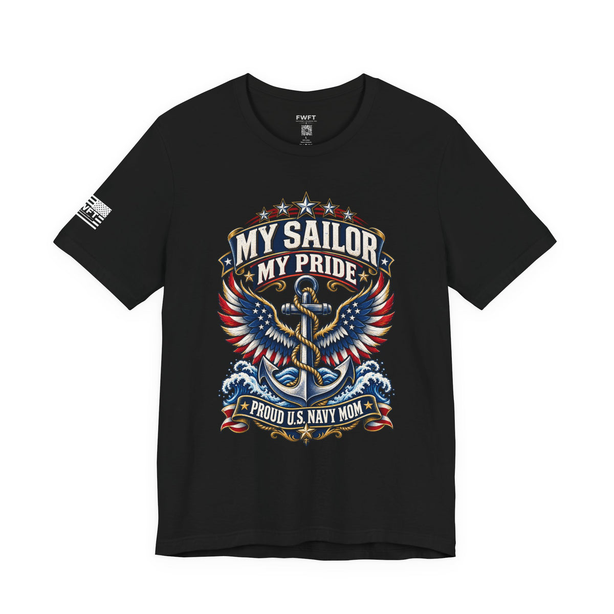 My Sailor My Pride Navy Mom Shirt, Proud Military Mother Gift, Navy Family Tee
