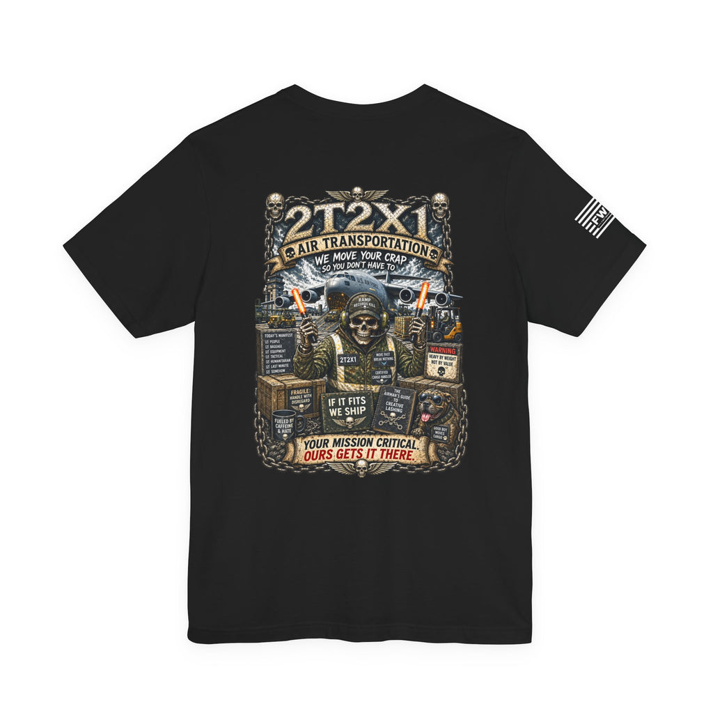 2T2X1 (Air Transportation) - USAF AFSC Specific Heavy Metal Edition | Air Force Veteran T-Shirt