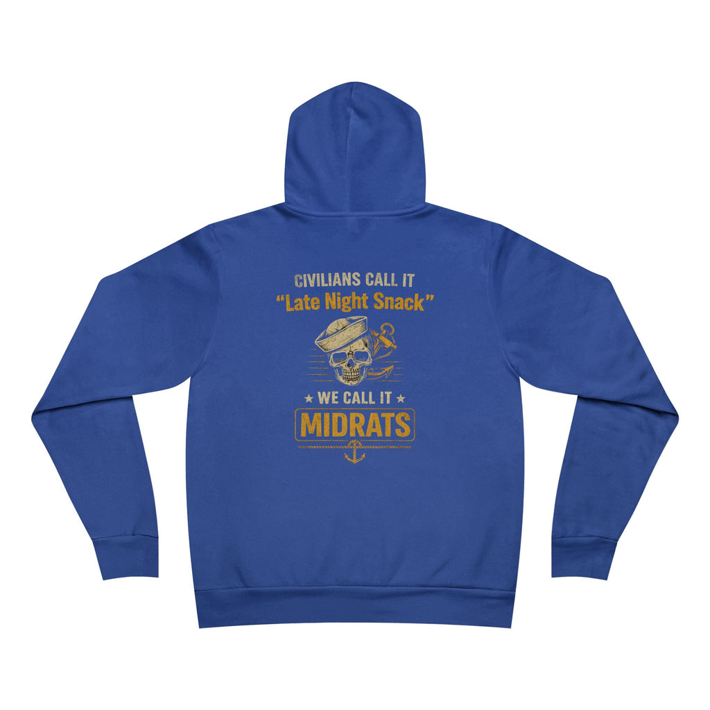 Midrats Hoodie – Civilians Call It Late Night Snack Navy Veteran Military Graphic Sweatshir