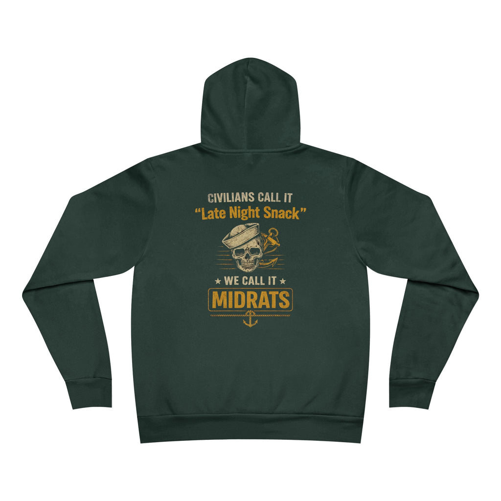 Midrats Hoodie – Civilians Call It Late Night Snack Navy Veteran Military Graphic Sweatshir