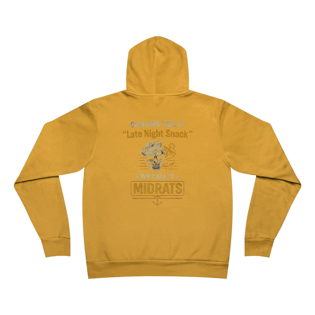 Midrats Hoodie – Civilians Call It Late Night Snack Navy Veteran Military Graphic Sweatshir