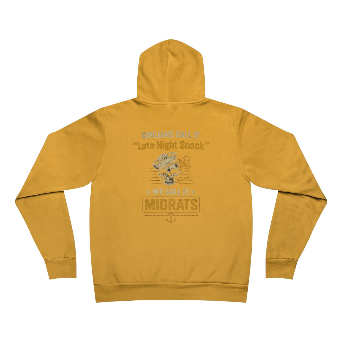 Midrats Hoodie – Civilians Call It Late Night Snack Navy Veteran Military Graphic Sweatshir