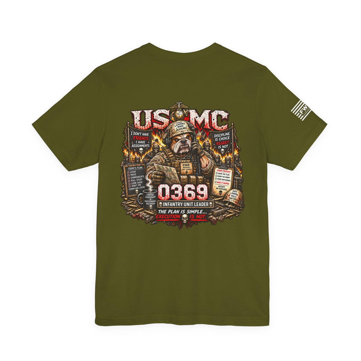 0369 Infantry Unit Leader Shirt, USMC Marine Corps Infantry Veteran T-Shirt