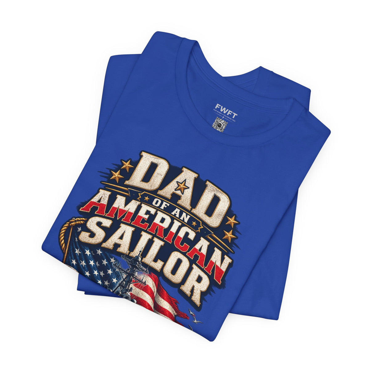 Dad of an American Sailor Shirt, Proud Navy Father T Shirt, Navy Boot Camp Graduation Gift, Military Family Tee