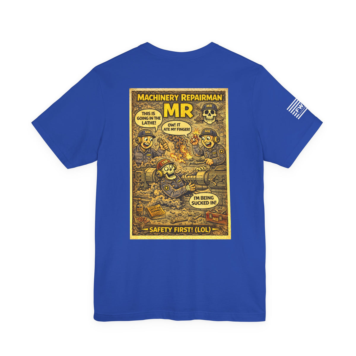 MR (Machinery Repairman) Shirt – 1950s Dark Humor Military Tee – Navy Veteran Graphic T-Shirt – Vintage Style Work Rate Design