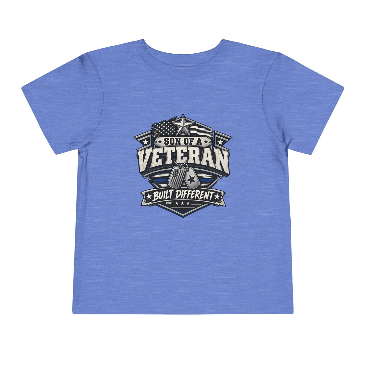 Son of a Veteran. Built Different. Son of a Veteran Shirt for Boys, Proud Military Kid T Shirt, Veteran Dad Son Tee, Military Family Gift, Patriotic Youth Shirt, Veteran Family