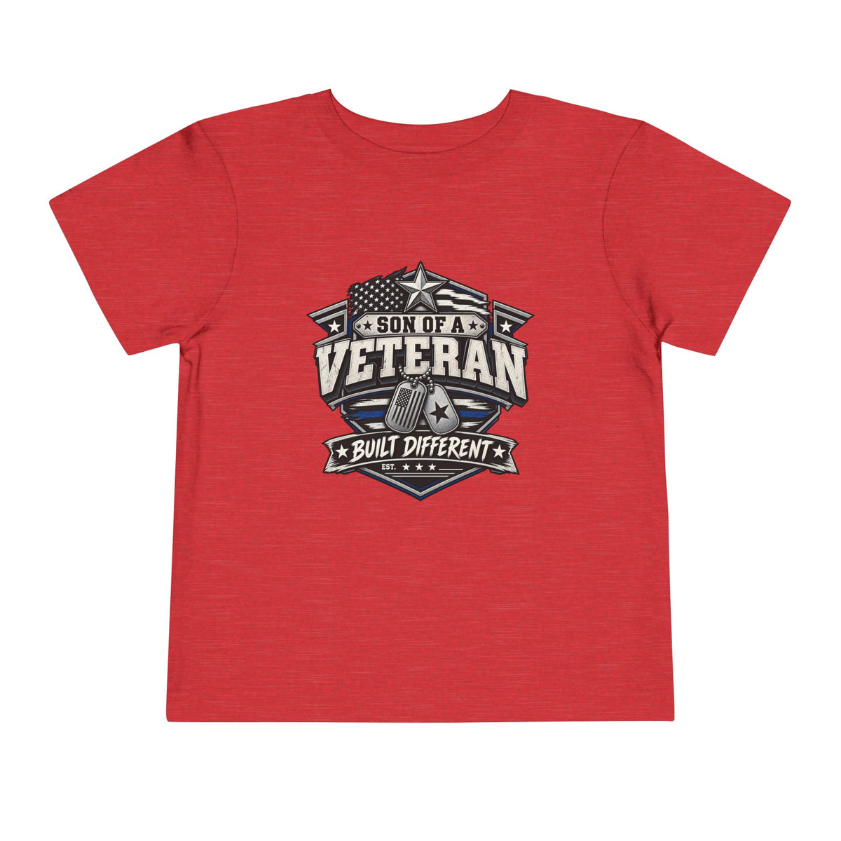 Son of a Veteran. Built Different. Son of a Veteran Shirt for Boys, Proud Military Kid T Shirt, Veteran Dad Son Tee, Military Family Gift, Patriotic Youth Shirt, Veteran Family