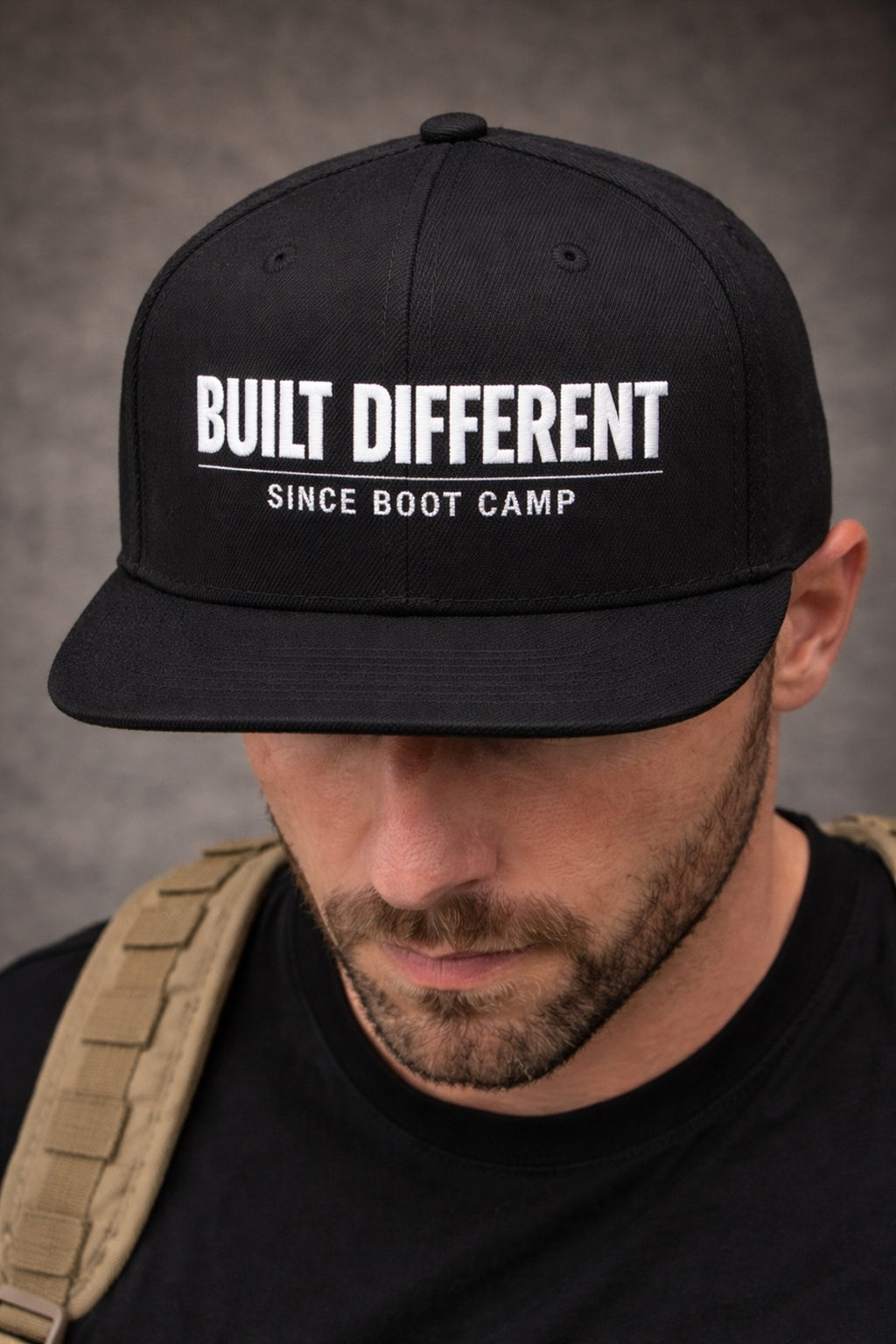 Built Different Since Boot Camp Hat, Navy Veteran Snapback, Military Cap, Flat Bill Veteran Hat, Tactical Streetwear
