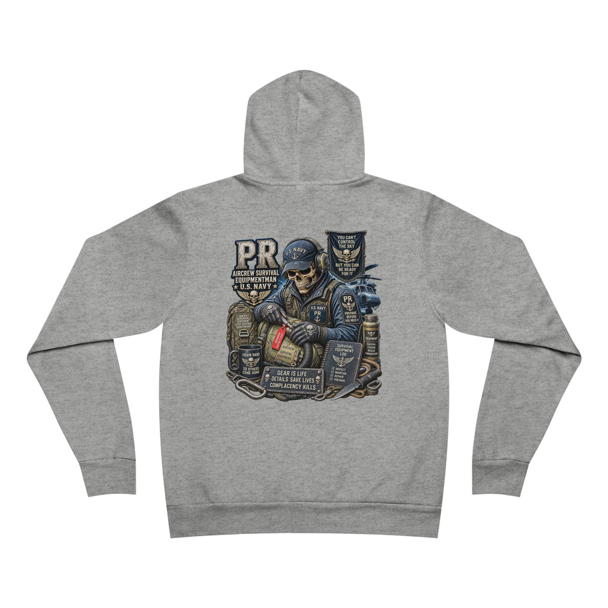 PR (Aircrew Survival Equipmentman) US Navy Heavy Metal Hoodie – Wear Your Rate with Pride