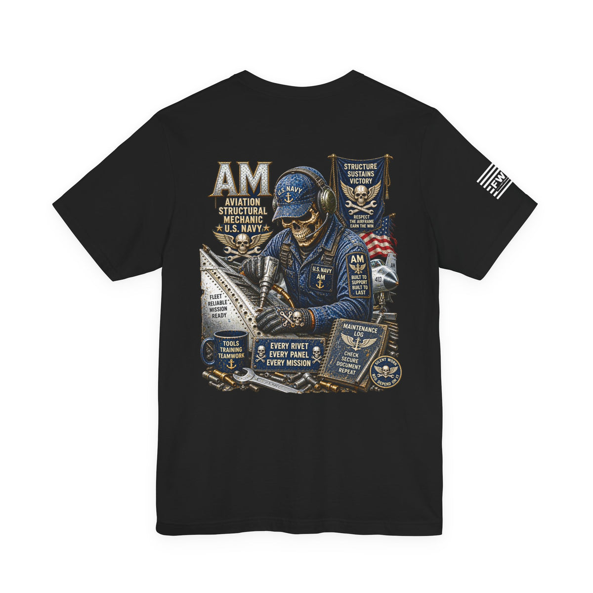 AM (Aviation Structural Mechanic) - Heavy Metal Rate Specific T-shirt