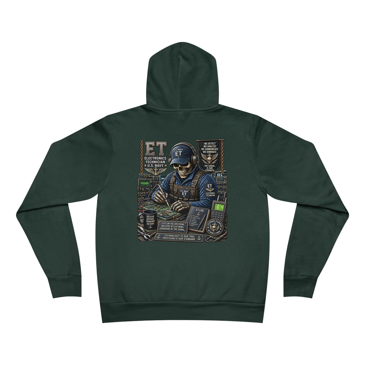 ET (Electronics Technician) US Navy Heavy Metal Hoodie – Wear Your Rate with Pride