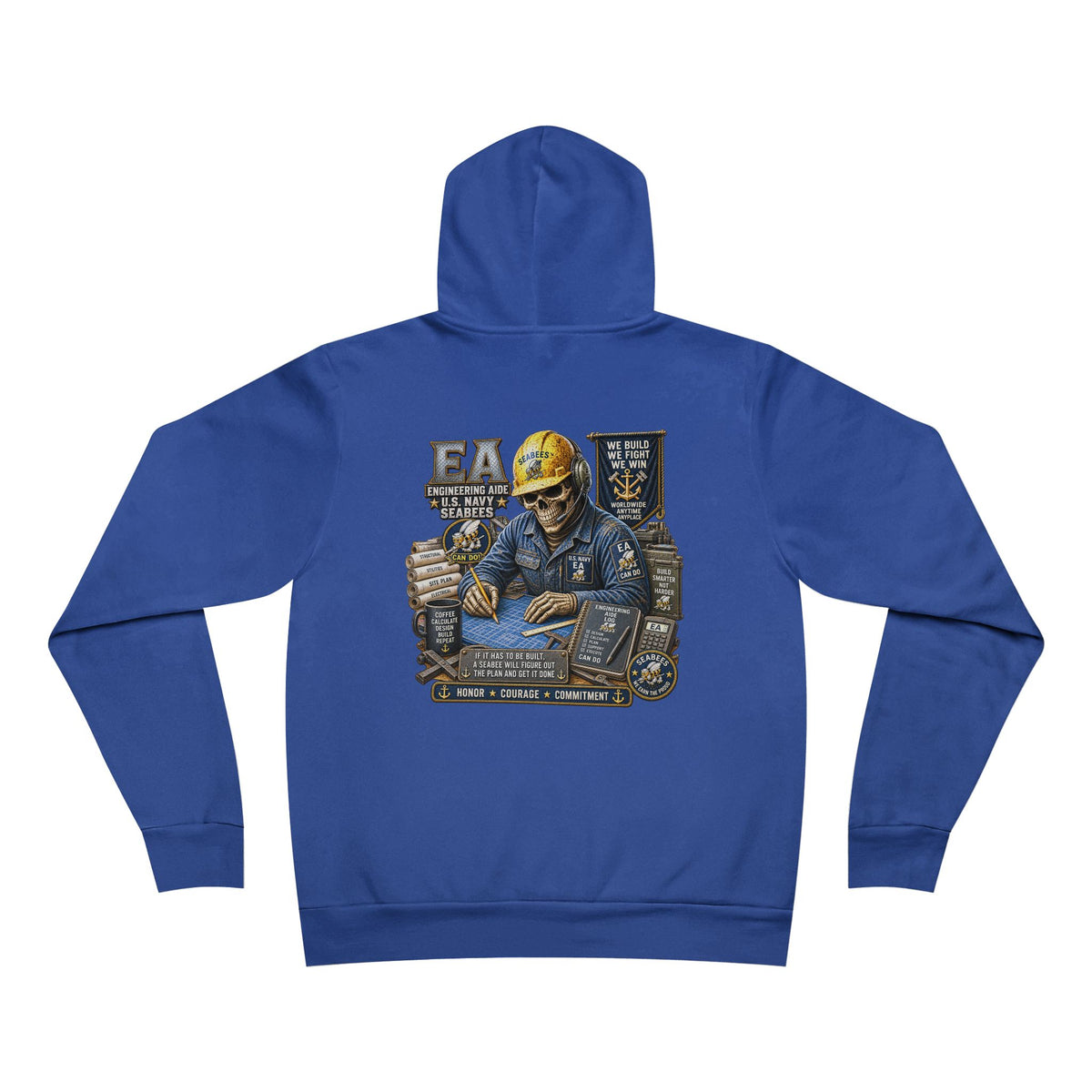 EA (Engineering Aide - Seabees) Heavy Metal Hoodie – Wear Your Rate with Pride