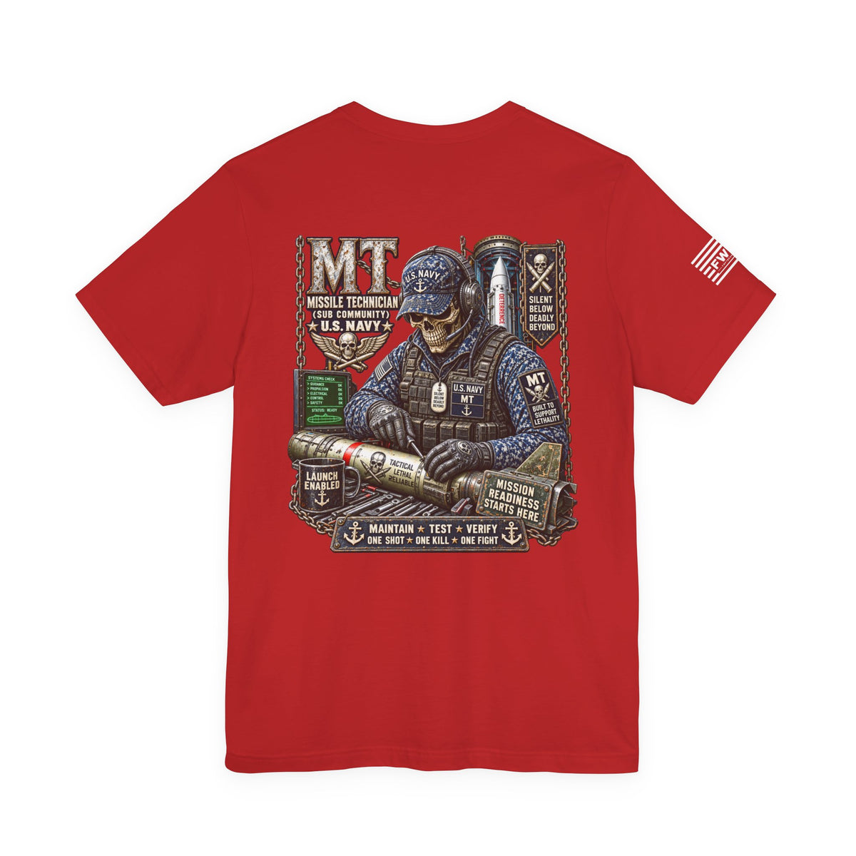 MT (Missile Technician) - Heavy Metal Rate Specific T-shirt