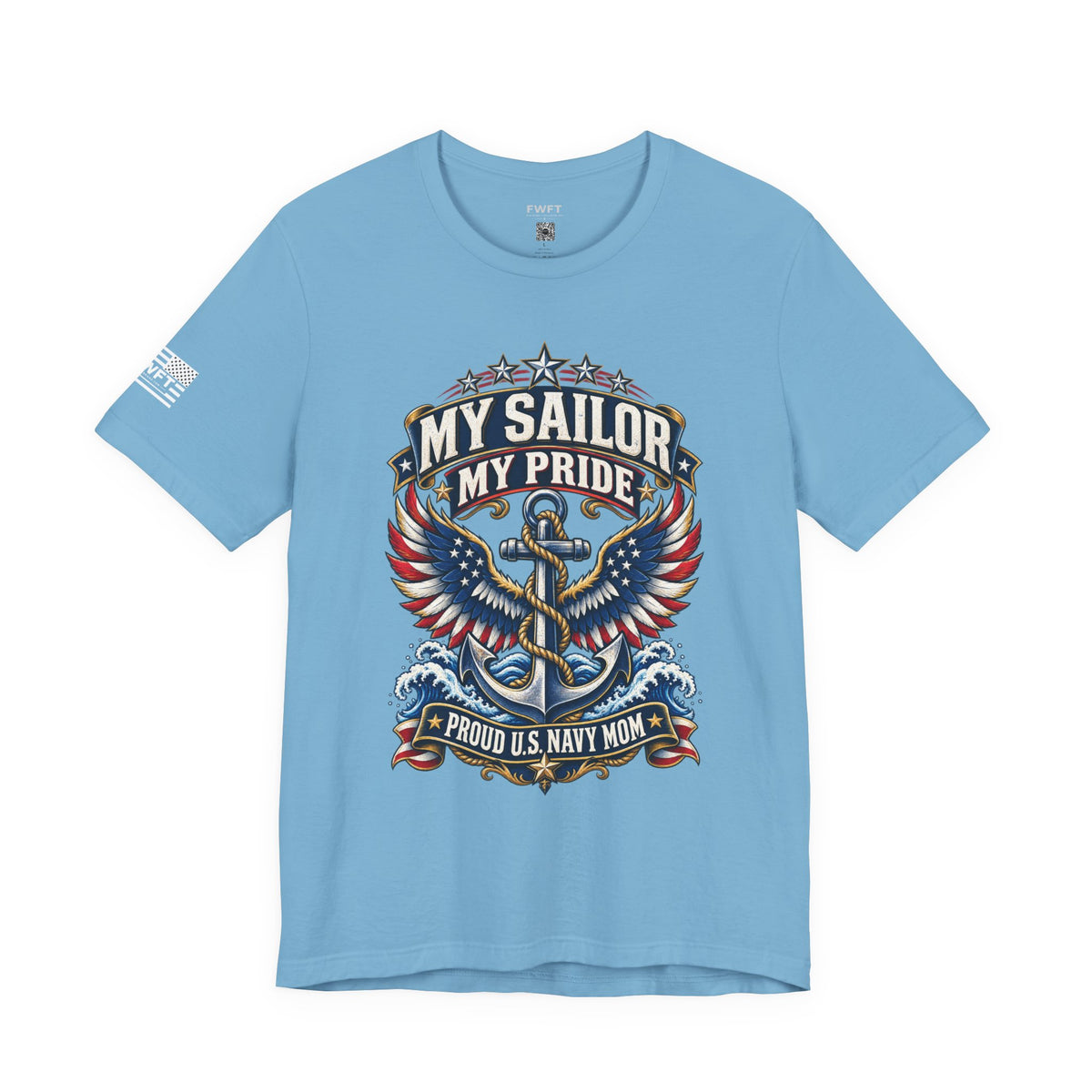 My Sailor My Pride Navy Mom Shirt, Proud Military Mother Gift, Navy Family Tee