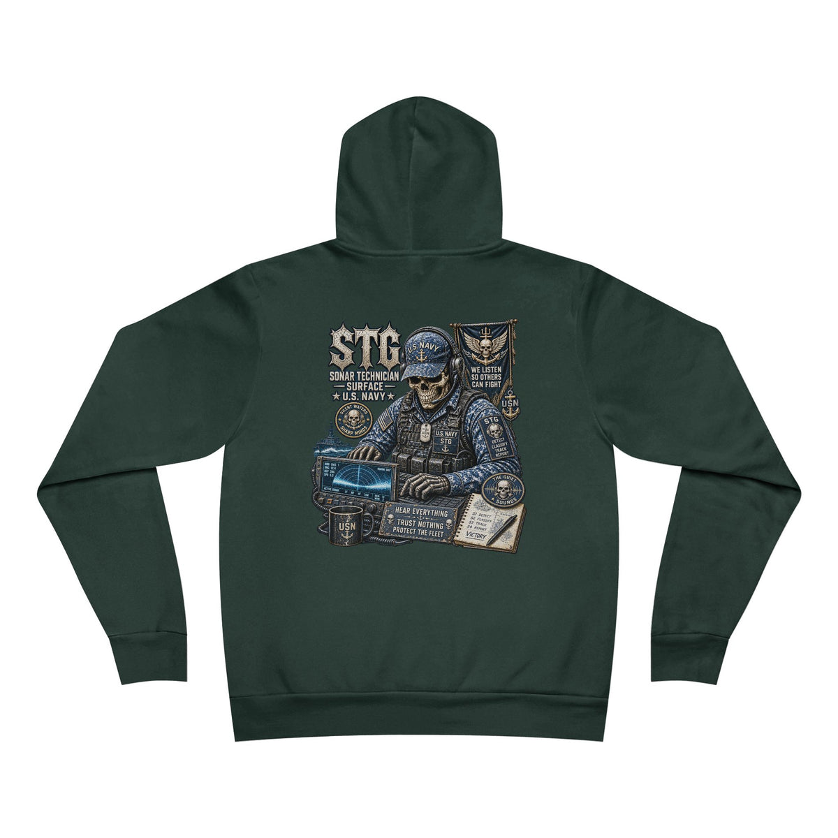 STG (Sonar Technician - Surface) US Navy Heavy Metal Hoodie – Wear Your Rate with Pride