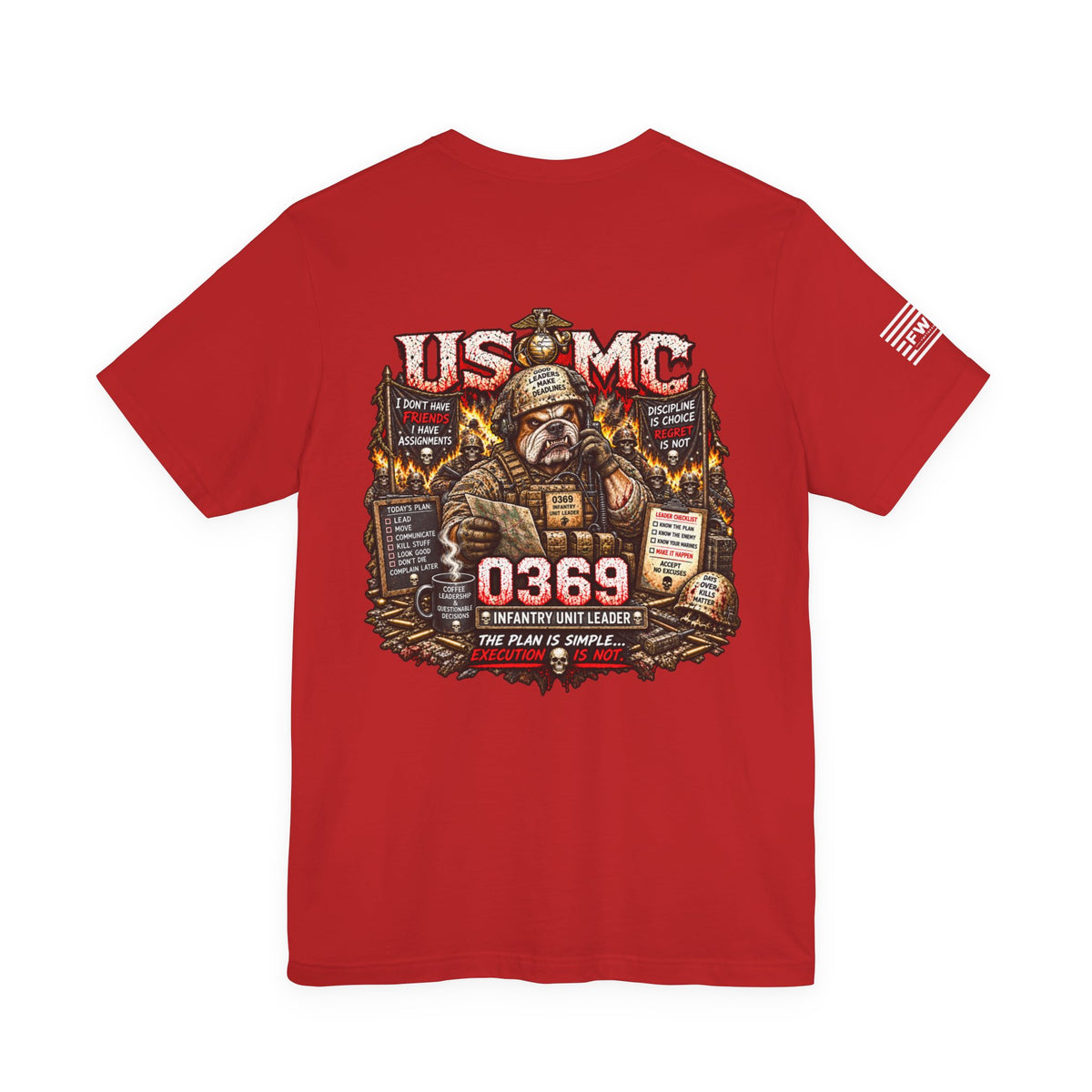 0369 Infantry Unit Leader Shirt, USMC Marine Corps Infantry Veteran T-Shirt