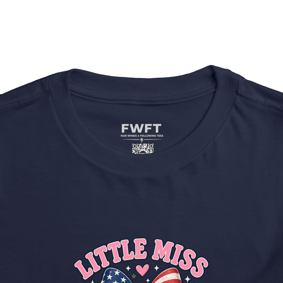 Little Miss Veteran Daughter Shirt, Brave Runs in My Family Kids Tee