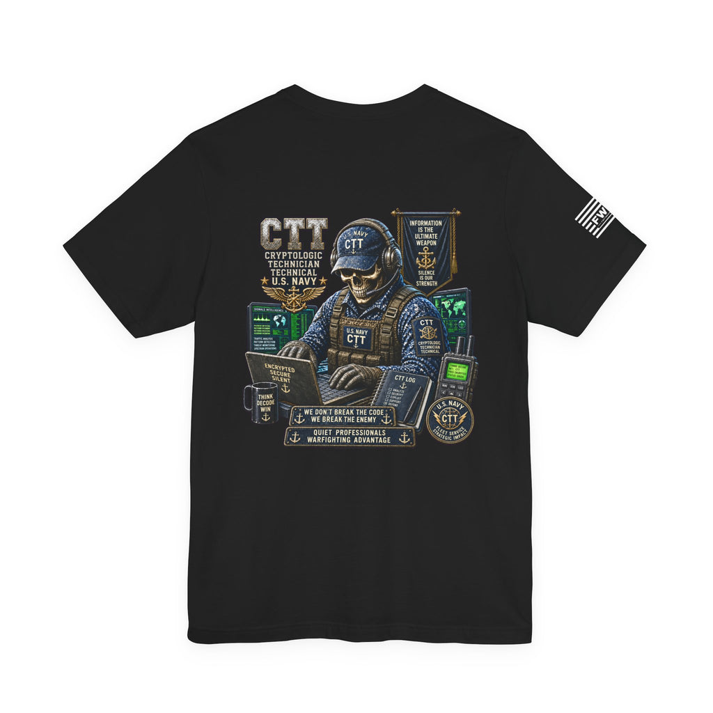 CTT (Cryptologic Technician - Technical) Heavy Metal Rate Specific T-shirt