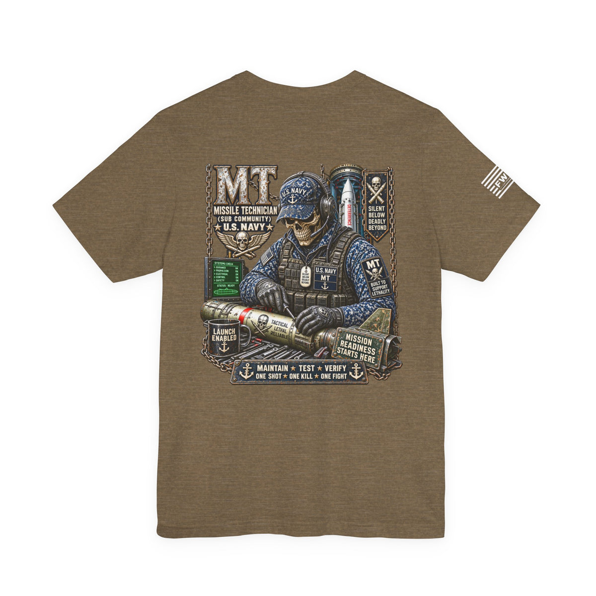 MT (Missile Technician) - Heavy Metal Rate Specific T-shirt