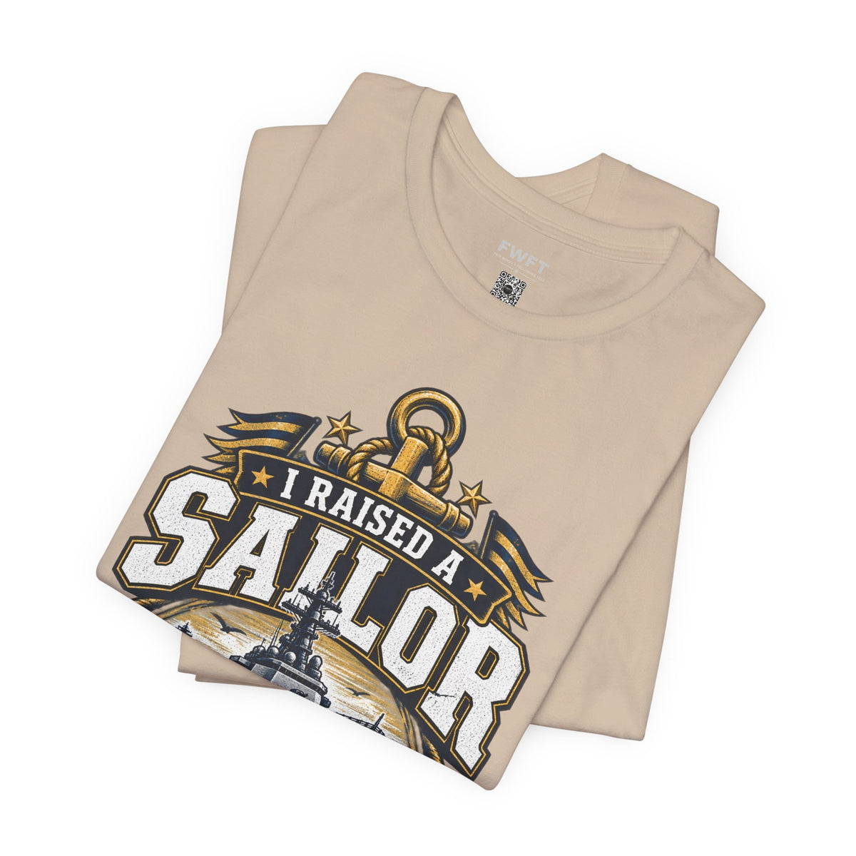 Proud Navy Dad Shirt, I Raised a Sailor T Shirt, Navy Sailor Father Gift, Military Family Tee