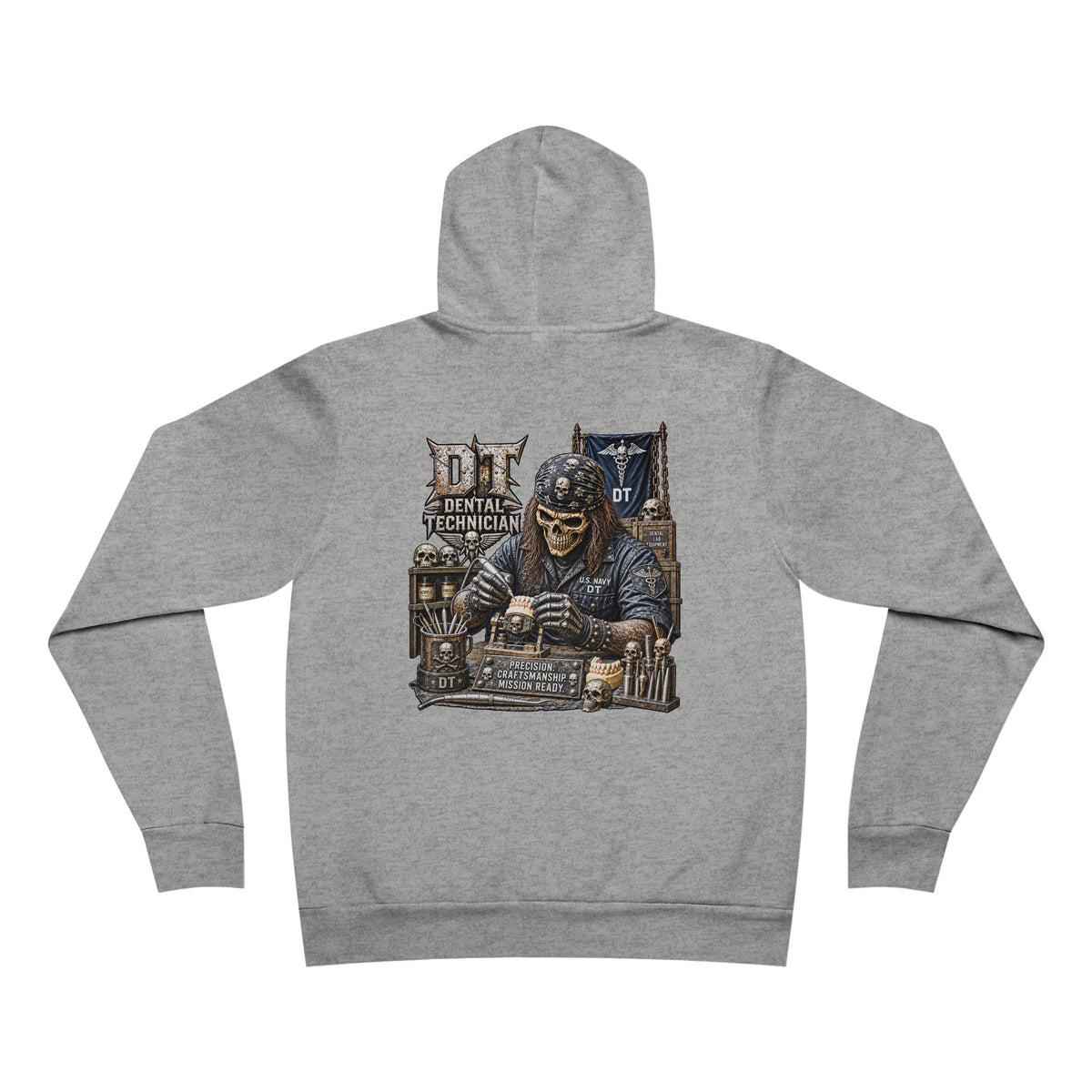 DT (Dental Technician) US Navy Heavy Metal Hoodie – Wear Your Rate with Pride