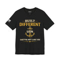 Built Different Navy Shirt | They’re Not Like Us Tee | US Navy Veteran Military Pride T-Shirt