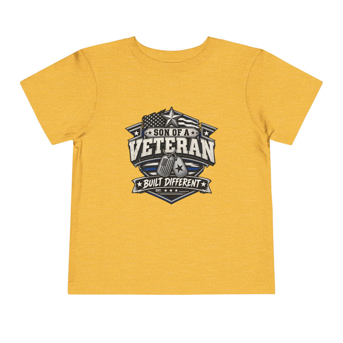 Son of a Veteran. Built Different. Son of a Veteran Shirt for Boys, Proud Military Kid T Shirt, Veteran Dad Son Tee, Military Family Gift, Patriotic Youth Shirt, Veteran Family