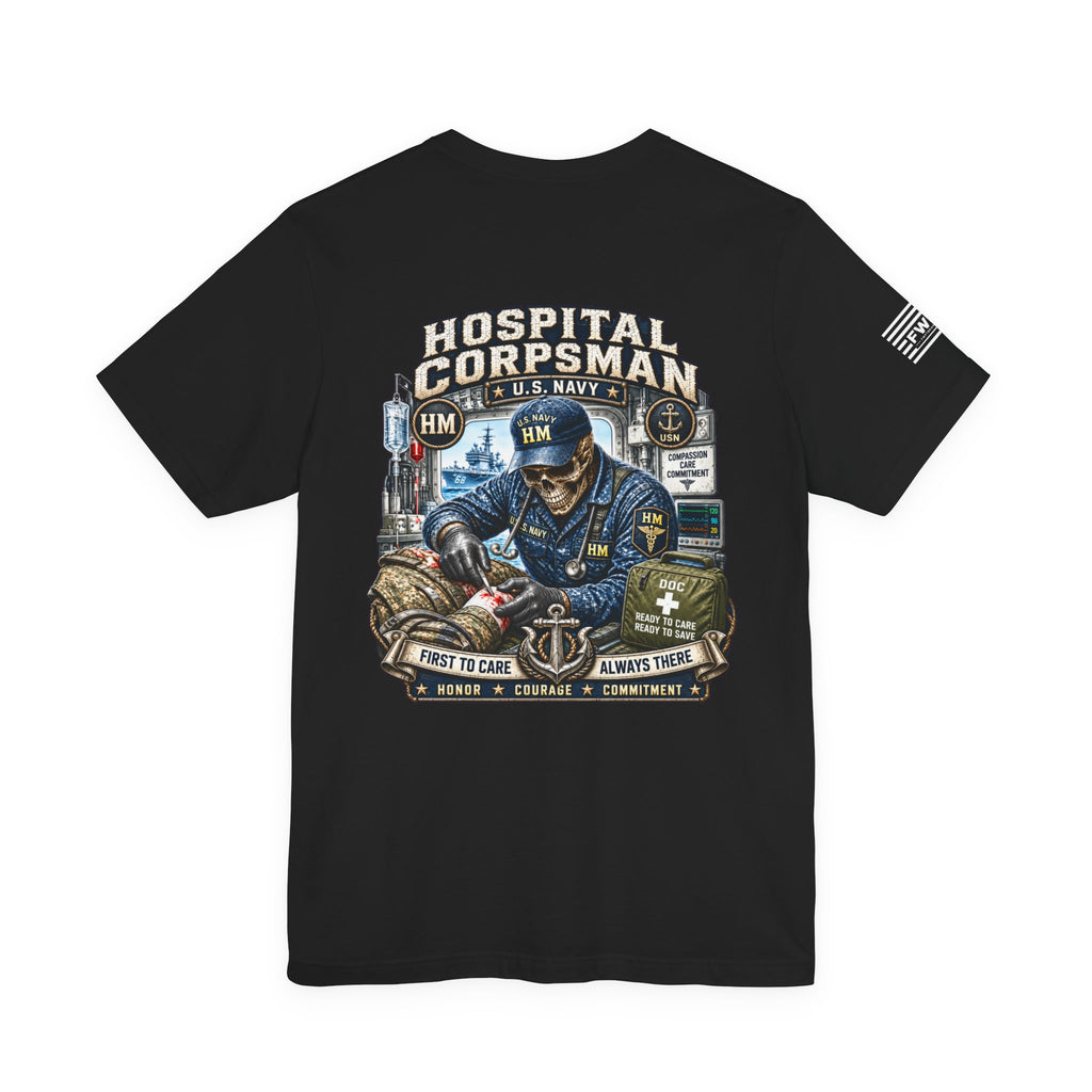 HM (Hospital Corpsman) - Heavy Metal Rate Specific T-shirt