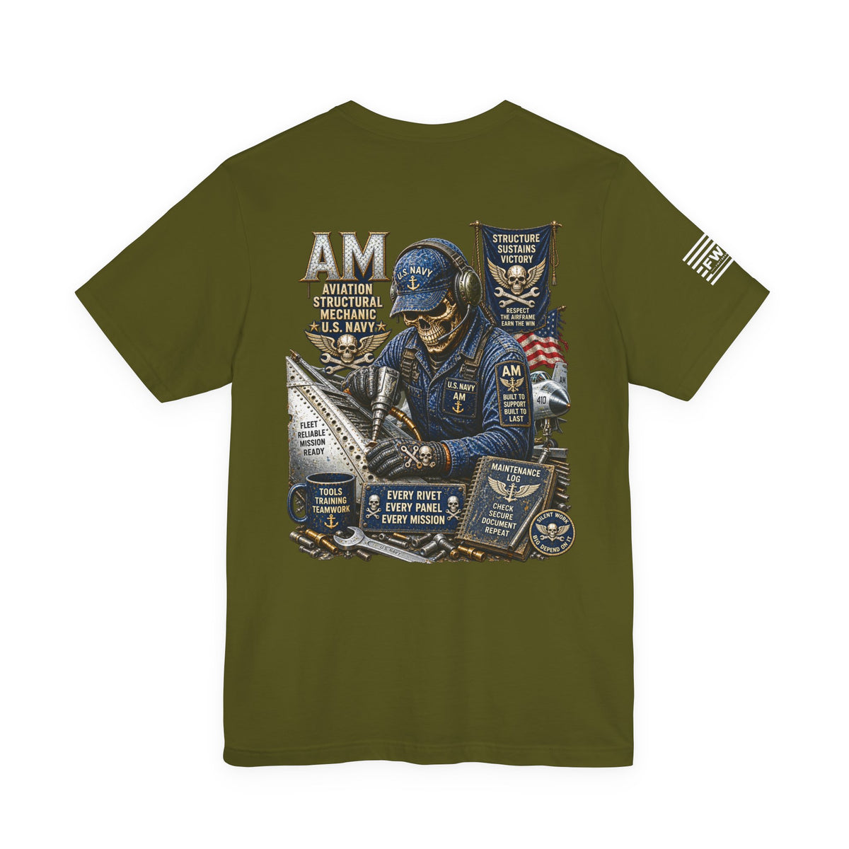AM (Aviation Structural Mechanic) - Heavy Metal Rate Specific T-shirt