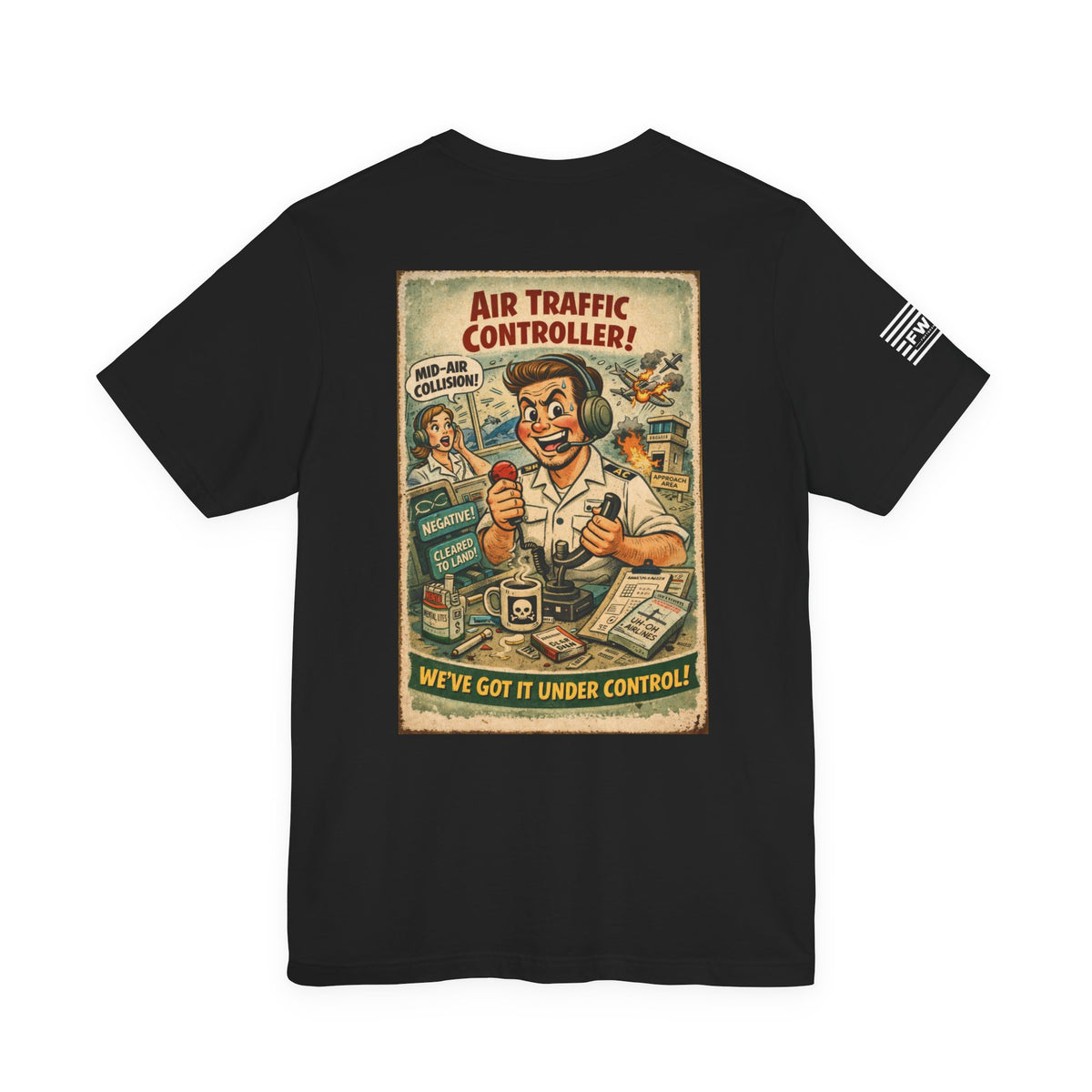 AC (Air Traffic Controller) Shirt – 1950s Dark Humor Military Tee – Navy Veteran Graphic T-Shirt – Vintage Style...