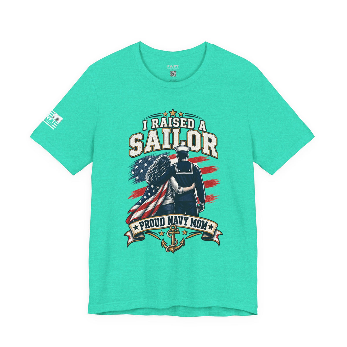 I Raised a Sailor Navy Mom Shirt, Proud Military Mother Gift, Navy Family Tee