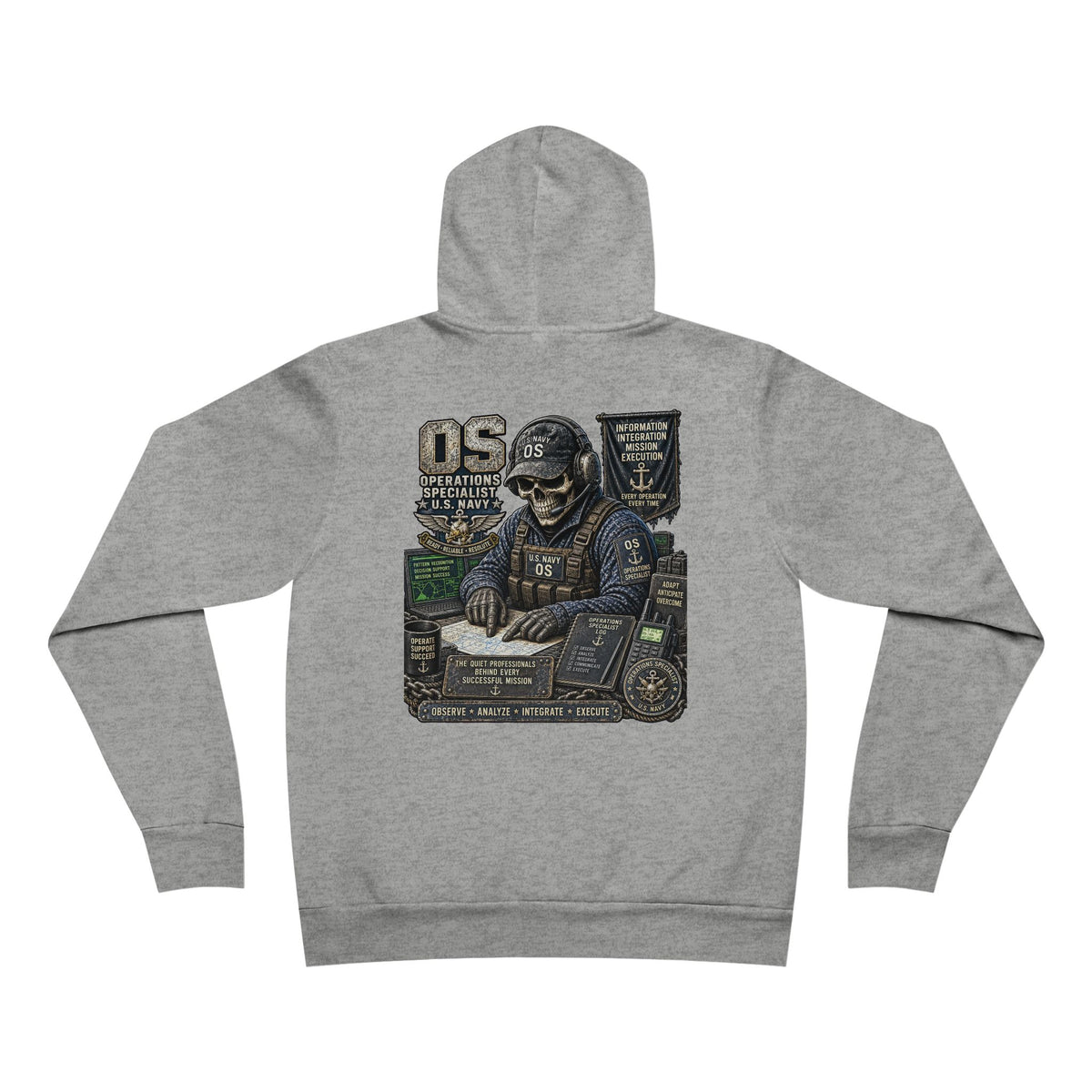 OS (Operations Specialist) US Navy Heavy Metal Hoodie – Wear Your Rate with Pride