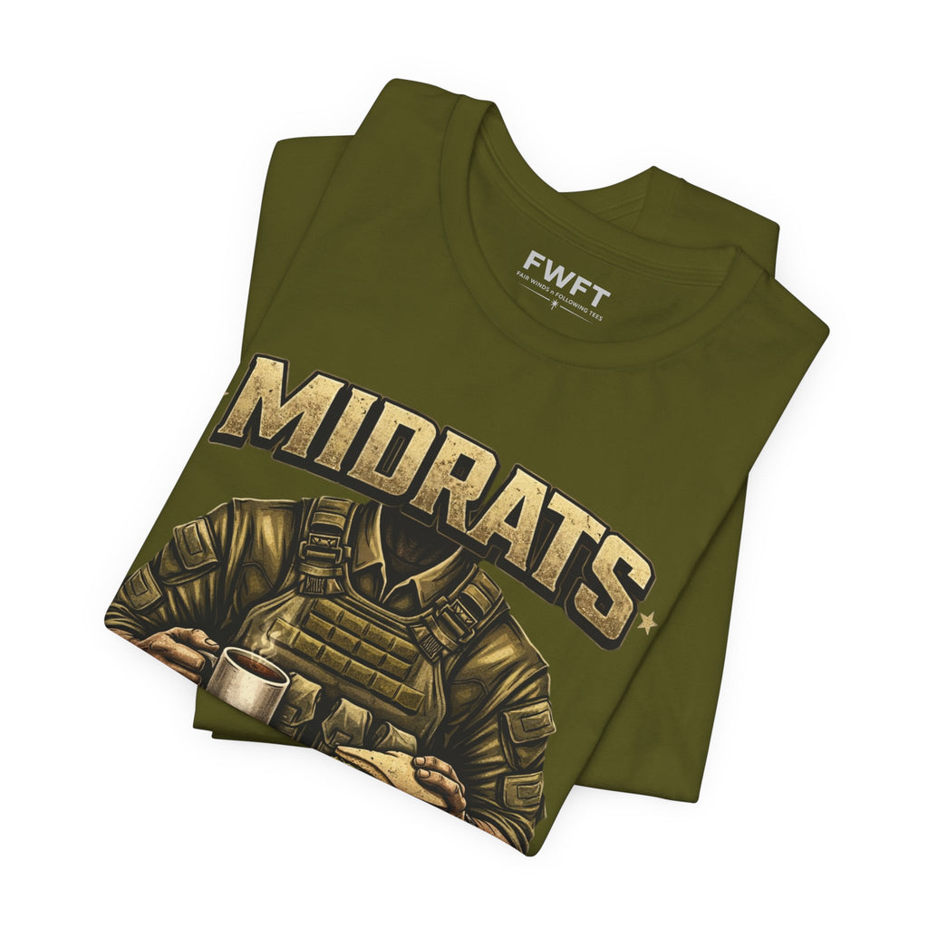 Midrats Built This Body Military Humor T-Shirt | Navy Veteran Tee | Late Night Chow Shirt | Tactical Humor Apparel