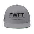 FWFT Hat, Fair Winds & Following Tees Snapback, Navy Veteran Inspired Cap, Flat Bill Military Hat, Streetwear Veteran Brand
