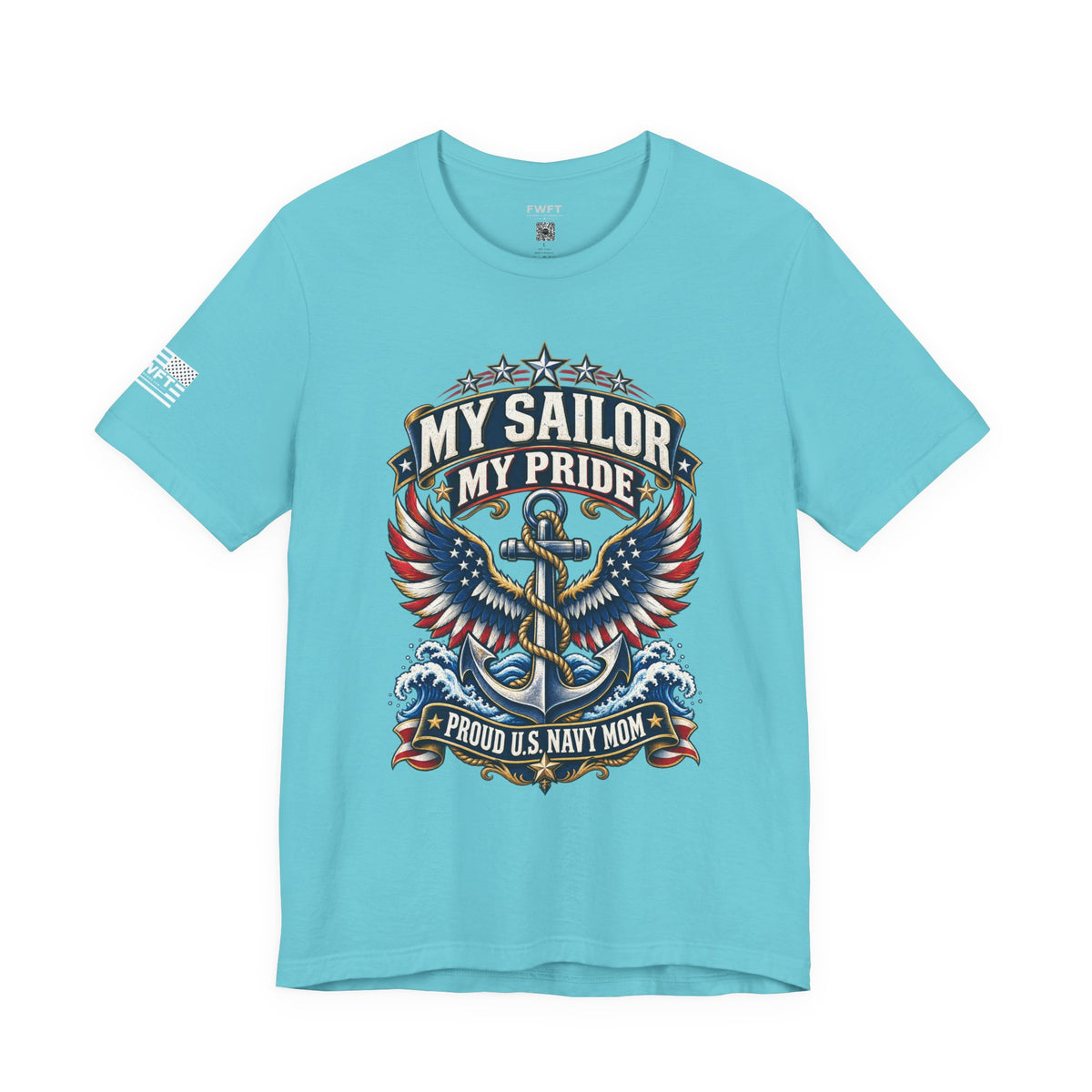 My Sailor My Pride Navy Mom Shirt, Proud Military Mother Gift, Navy Family Tee