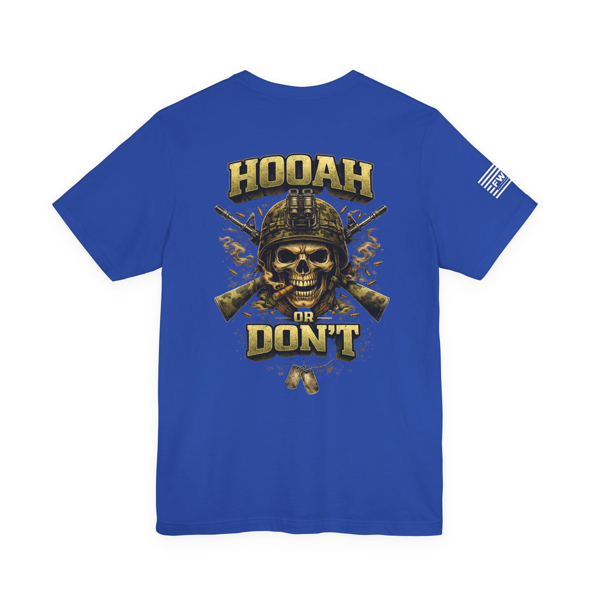 US Army - Hooah or Don’t Military Skull Tee — Tactical Veteran Graphic T-Shirt
