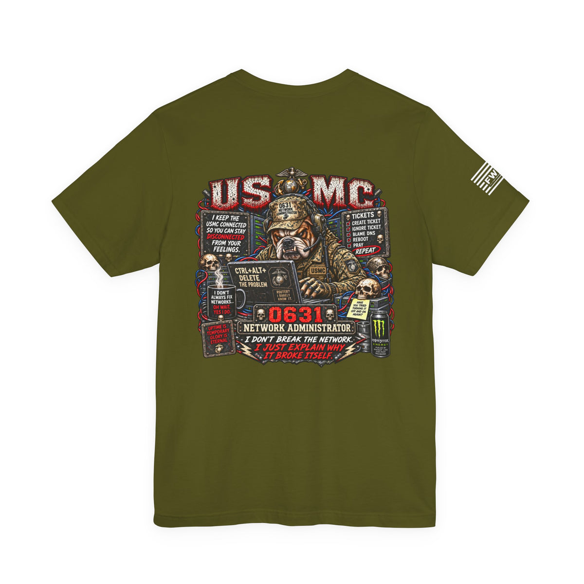 0631 Network Administrator Shirt, USMC Marine Corps Communications Veteran T-Shirt
