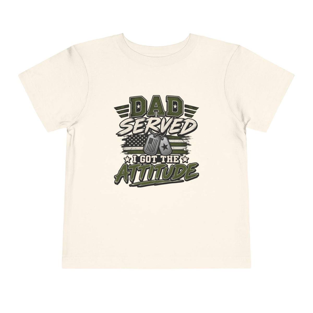 Dad Served. I Got the Attitude Boy Tee. Son of a Veteran Shirt for Boys, Proud Military Kid T Shirt, Veteran Dad Son Tee, Military Family Gift, Patriotic Youth Shirt, Veteran Family