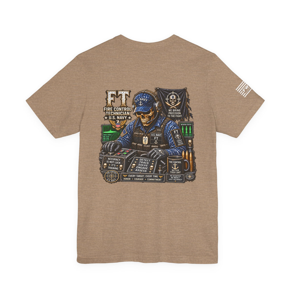 FT (Fire Control Technician) - Heavy Metal Rate Specific T-shirt